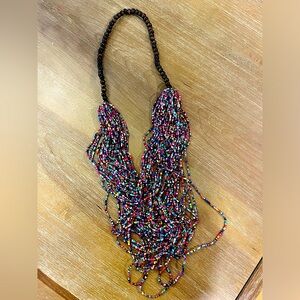 BUNDLED Jewelry collection. Five necklaces, one bracelet and a pair of earrings